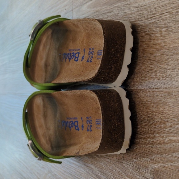 Betula By Birkenstock Lime Green Sandals Women's size 37 - Picture 3 of 10